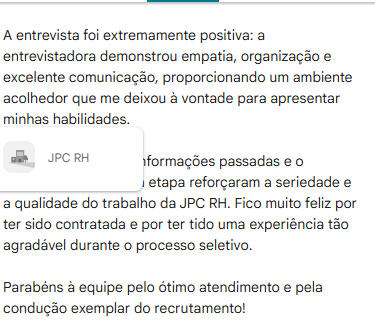 VEJA NOSSOS FEEDBACKS